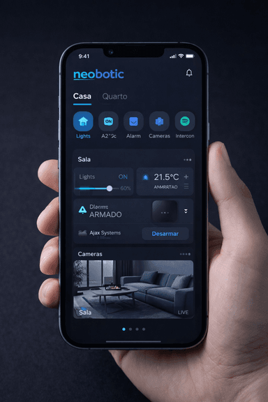 App móvel Neobotic para iOS e Android